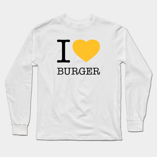 I LOVE BURGER Long Sleeve T-Shirt by eyesblau